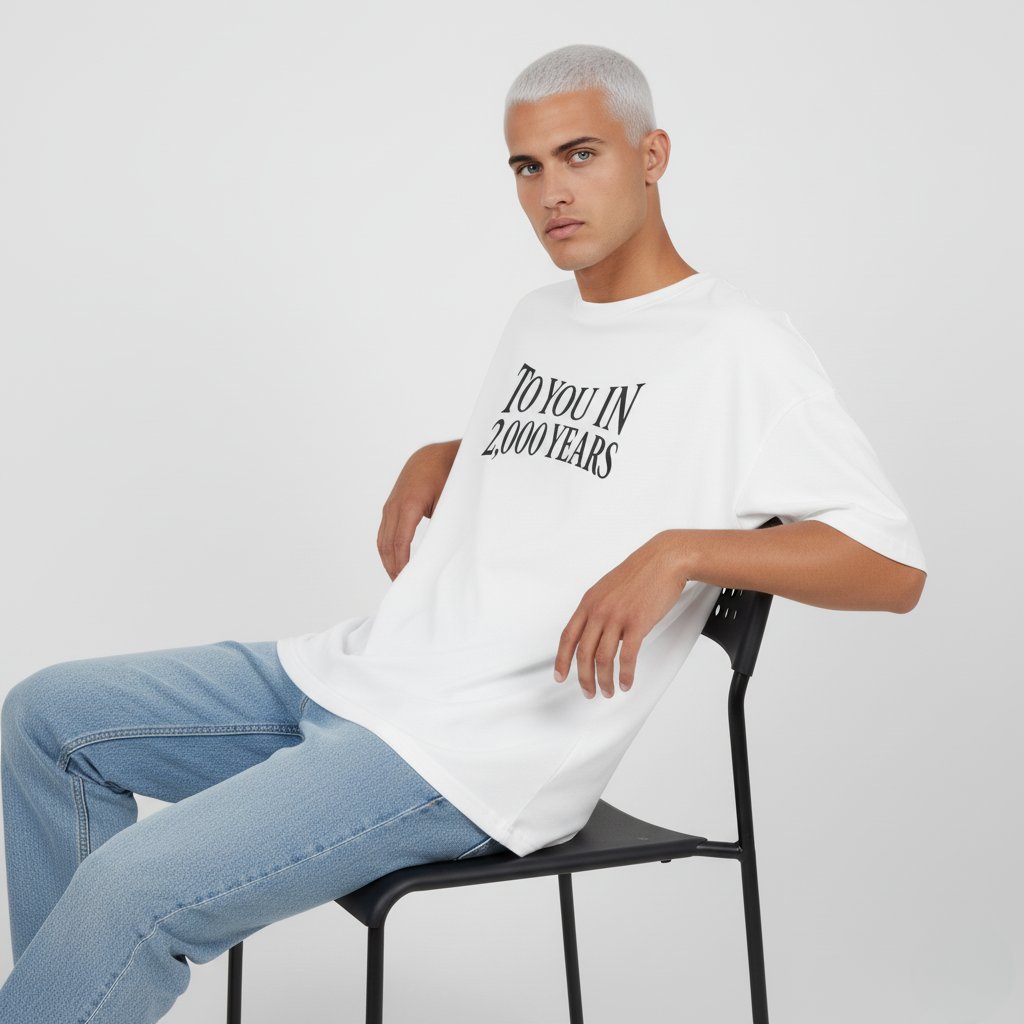 "Zeitlose Nachricht" Oversized T-Shirt