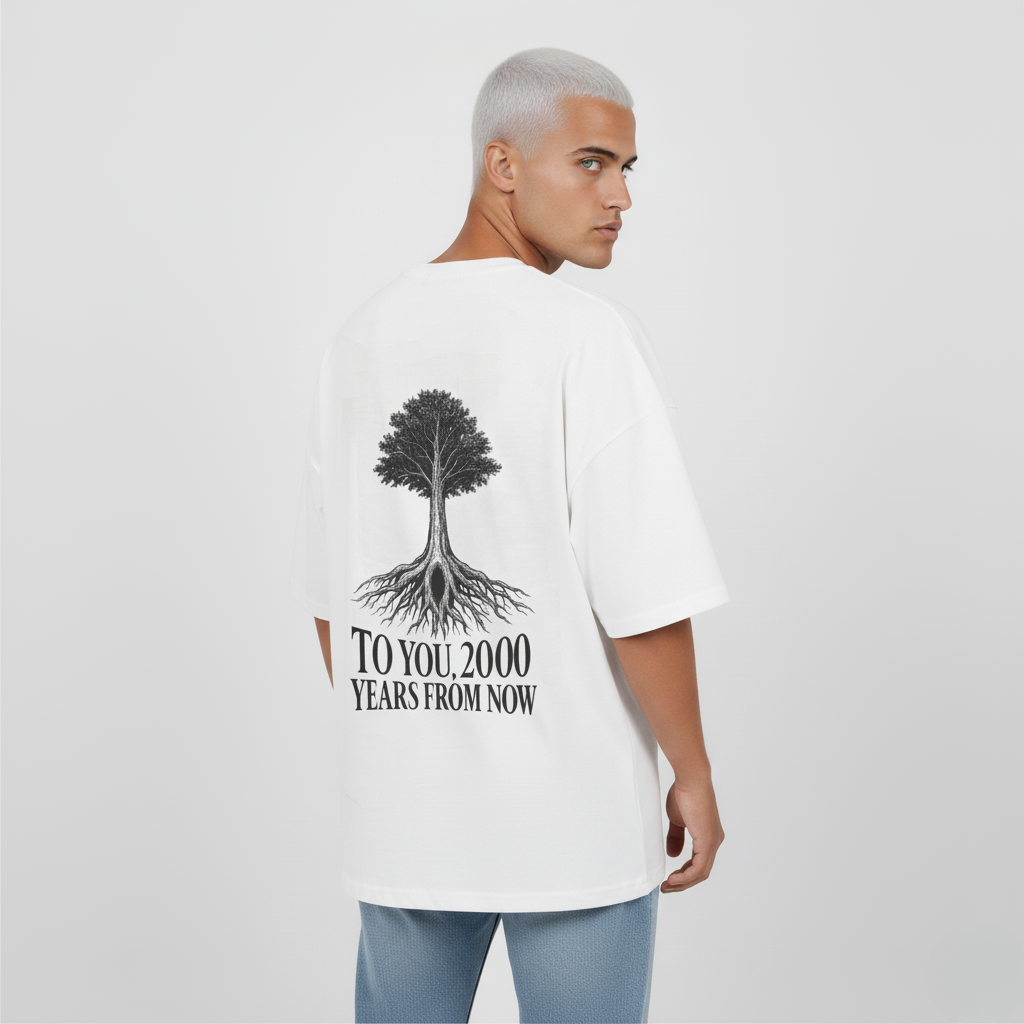 "Zeitlose Nachricht" Oversized T-Shirt